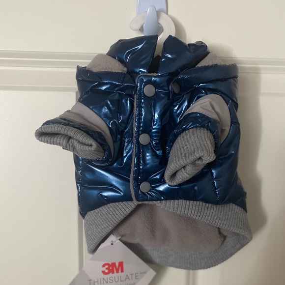 Pet Life Aspen Dog Ski Jacket Metallic Blue 3M XS - Picture 2 of 6